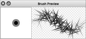 Image. Use spike brush for erasing